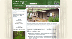 Desktop Screenshot of bigsurhealthcenter.org